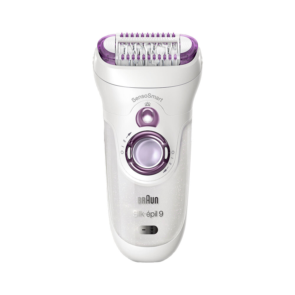 Эпилятор Braun Silk-epil 9 SensoSmart 9-690 Purple белый/фиолетовый - фотография № 1