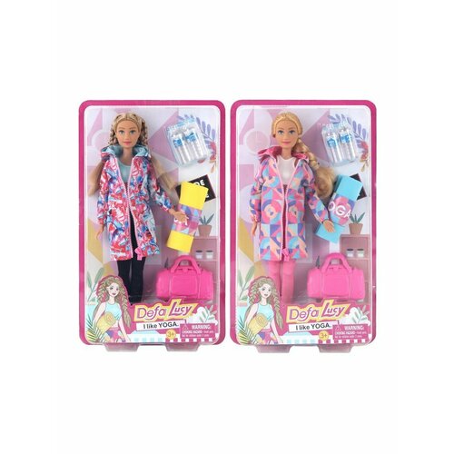 кукла модница 29 см в ассорт Игровой набор Defa Модница, в комплекте кукла, предметов 4шт. Defa 8477