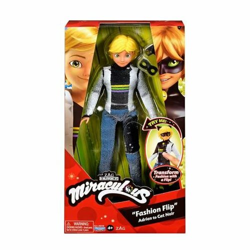 Кукла Miraculous Супер Кот Мгновенное превращение 50195