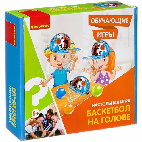 «Баскетбол на голове» - обучающая настольная игра Bondibon настольная спортивная игра баскетбол