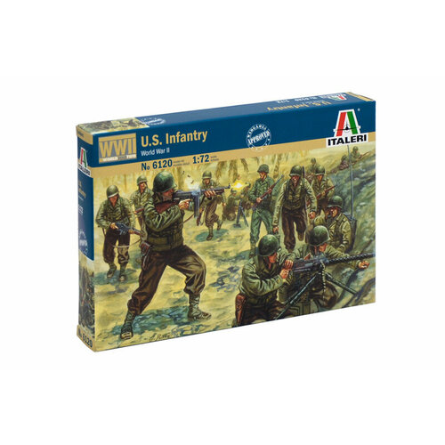 Сборная модель Italeri Американская пехота (6120ИТ) master box сборная модель американская пехота 1944 года 1 35