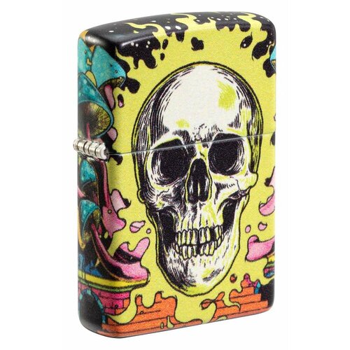 Зажигалка бензиновая Zippo 48640 Skull Design зажигалка skull clock design 29854