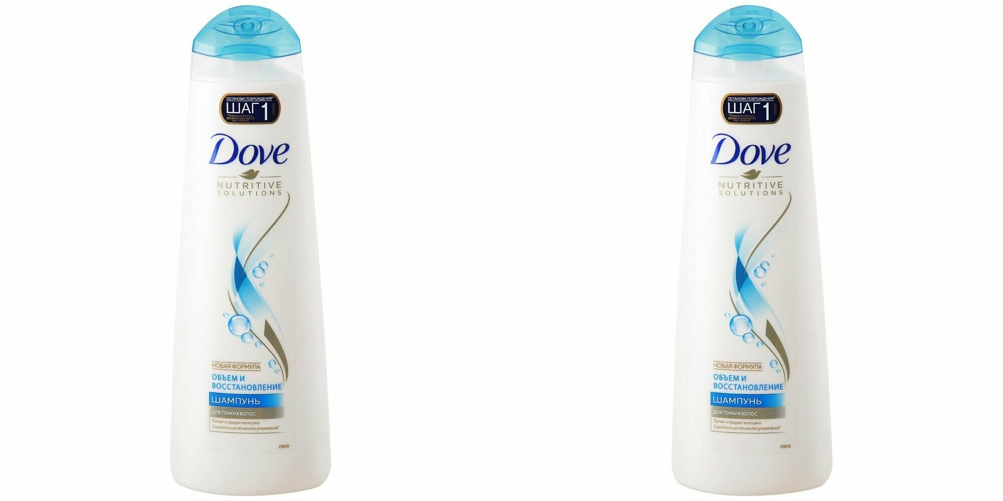 фото DOVE Hair Therapy шампунь объем и восстановление для тонких волос 250 мл