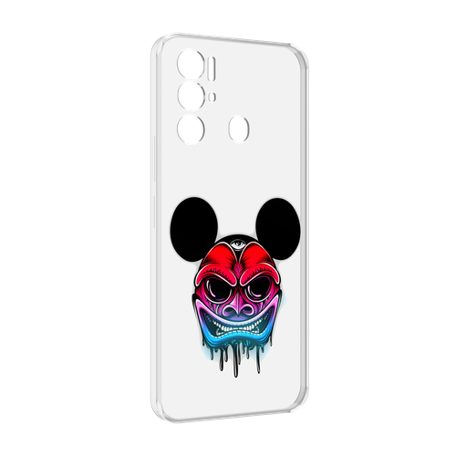 Чехол MyPads микки в маске для Tecno Pova Neo 4G задняя-панель-накладка-бампер чехол mypads кот и микки для tecno pova neo 4g задняя панель накладка бампер