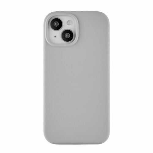 Силиконовый чехол Ubear для Apple iPhone 15, Touch Mag Case, MagSafe, серый чехол для смартфона ubear touch mag case iphone 15 pro max magsafe силикон серый