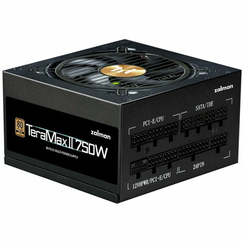 Блок питания 750W ZALMAN ZM750-TMX2 блок питания zalman zm750 tmx2 750w atx12v v2 52 apfc 12cm fan 80 gold gen5 full modular retail zm750 tmx2