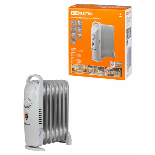 Масляный обогреватель МИНИ-7 700 Вт 7 секций термостат TDM цена за 1 шт 337300₽