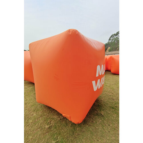 Оборудование для соревнований на ОВ Inflatable race mark buoy 7m long inflatable entrance tunnel canopy garage tent inflatable helmet tunnel for football sport games