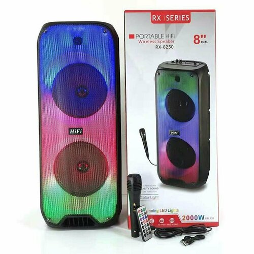 Колонка портативная RX-8250 USBmicroUSBAUXBluetooth black 659900₽