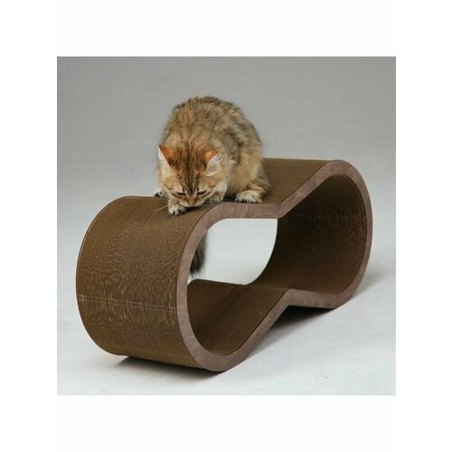Тумяу Когтеточка из картона Вилс с деревянным ободком