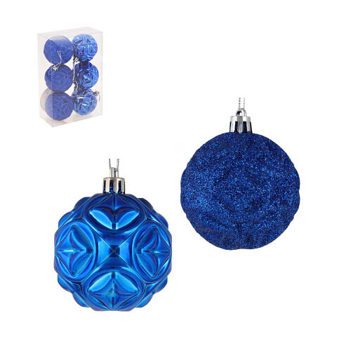 фото Сноу БУМ Набор формовых шаров 6x6 см, синий, пластик