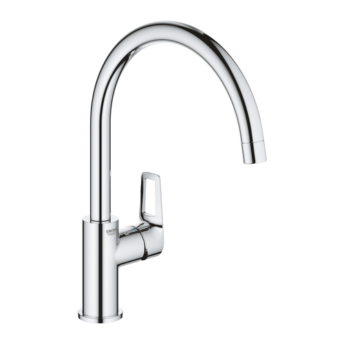 Смеситель для кухонной мойки GROHE Start Loop с высоким C-образным изливом, хром (31374001)