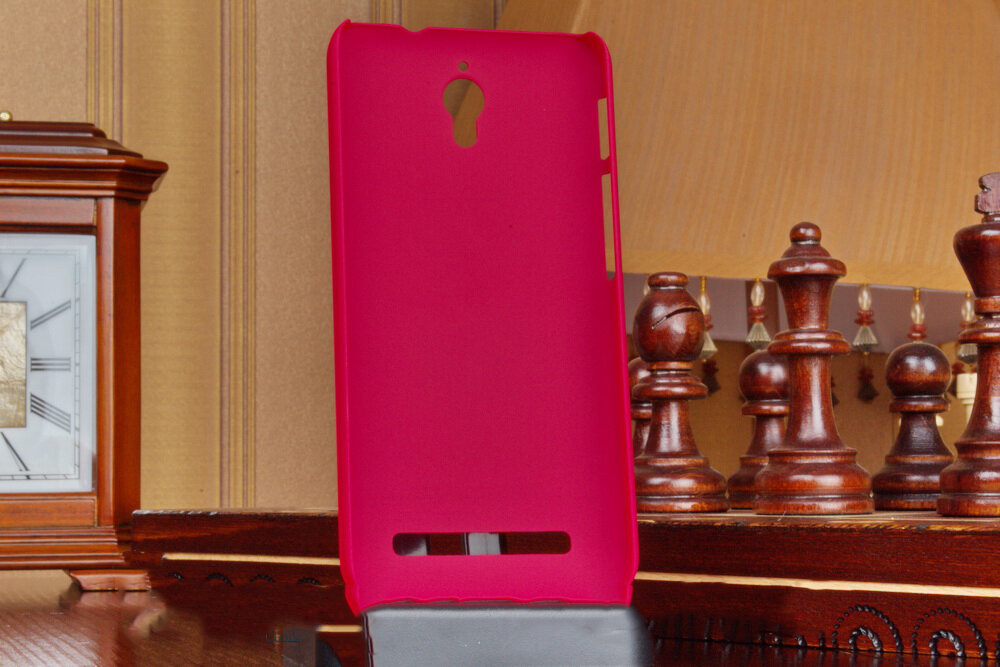 Задняя панель-крышка-накладка MyPads из пластика для Asus Zenfone C ZC451CG красная
