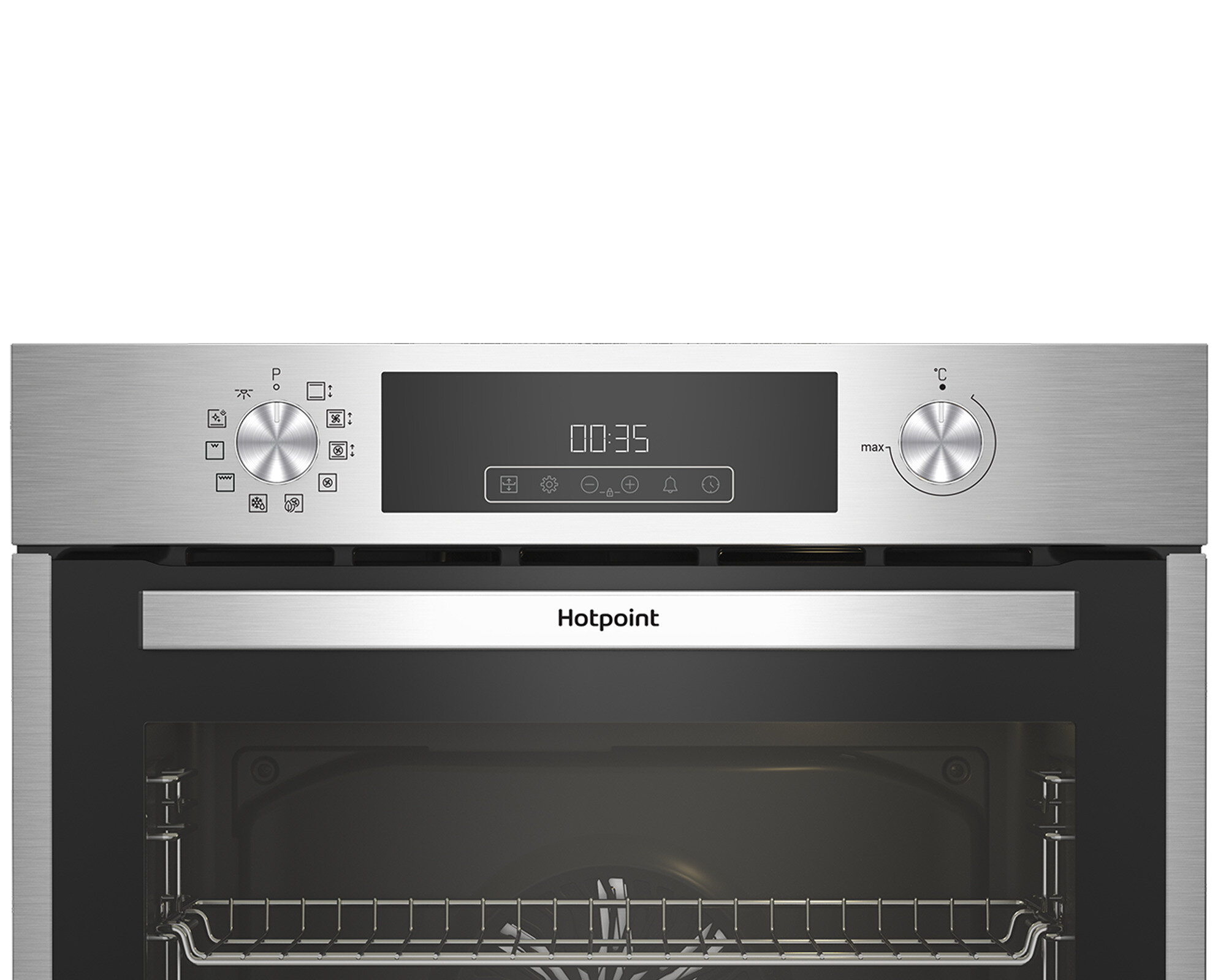 Встраиваемый электрический духовой шкаф HOTPOINT FE8 831 JSH IX, с грилем, серебристый