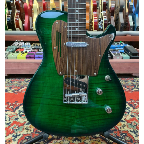 Электрогитара U-One by Magneto UT-10P Telecaster SS Flame Maple Transparent Green - U-One by Magneto