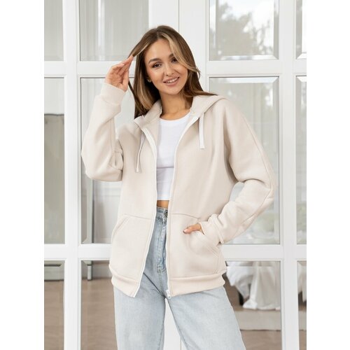 фото Толстовка onne, размер 58, бежевый