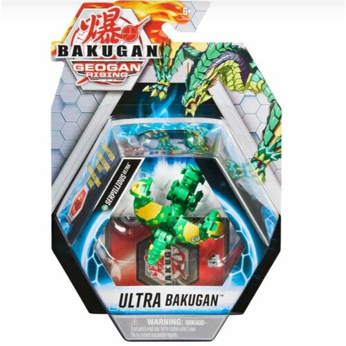 фигурка трансформер bakugan s3 ультра carbuncle blue Фигурка-трансформер Bakugan S3 Ультра Serpillious Smaug Green 6061538/20132923