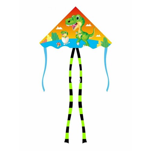 Змей воздушный Дино, 110*60 см. Наша Игрушка 649286 практичный яркий цвет тонкая работа мультяшный орл воздушный змей игрушка для улицы летающий змей строительная игрушка