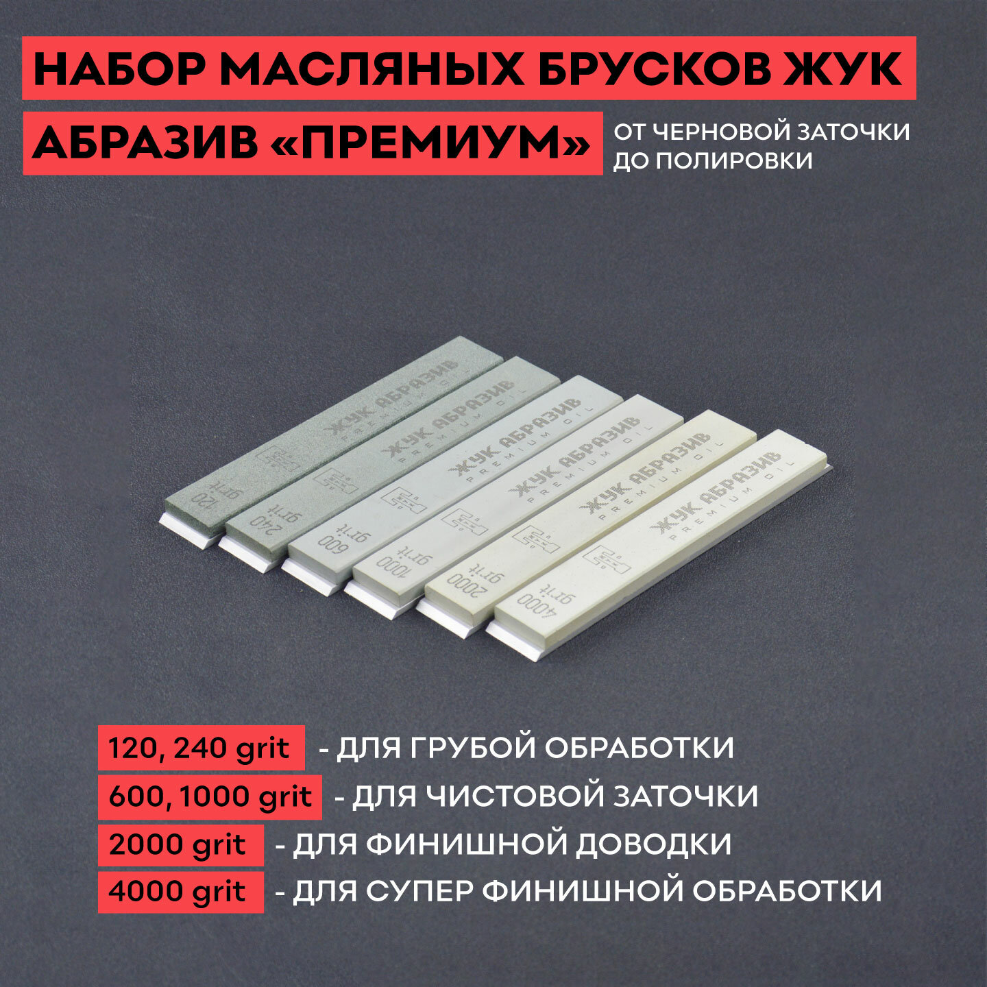 Точильный камень Точилка Жук АБРАЗИВ карбид кремния