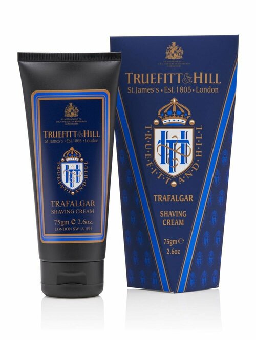 TRUEFITT & HILL Крем для бритья с легендарным ароматом Trafalgar в тюбике Trafalgar shaving cream 75 мл