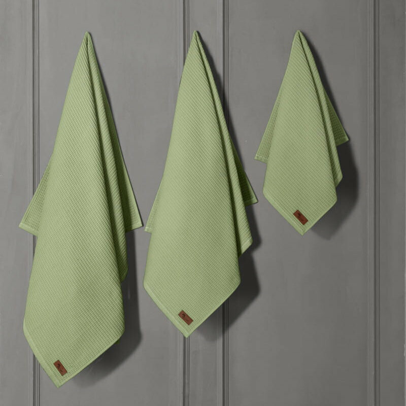 фото Полотенце вафельное банное 90x150 Rob Коричневый