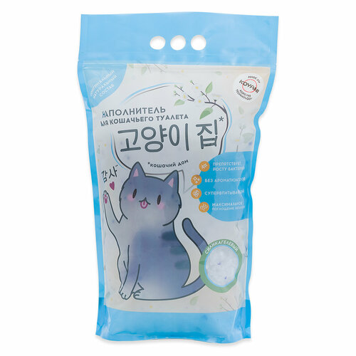 Кошачий наполнитель силикагелевый Koyani 2,8л
