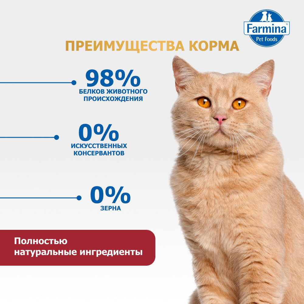 Влажный корм Farmina N&D Cat для взрослых кошек, курица и гранат, 80 г - фото №7