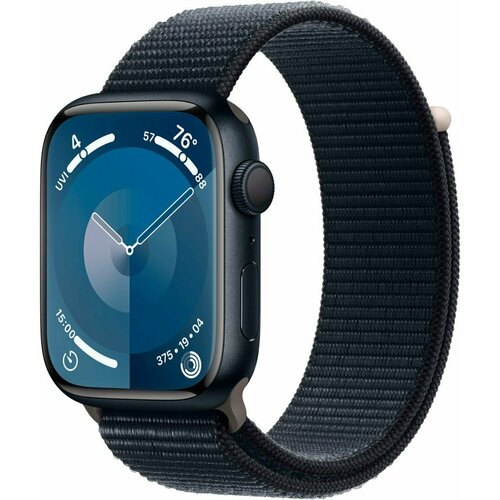 Часы Apple Watch Series 9 45mm Aluminium Case Sport Loop Midnight 4679000₽