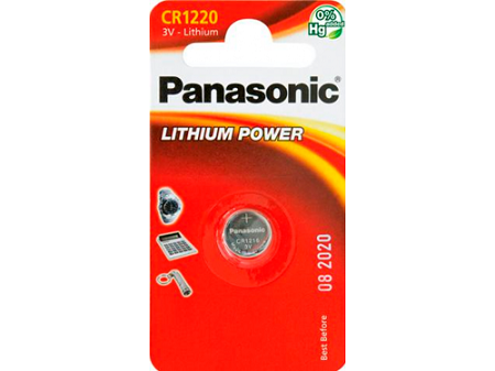 Батарейка Panasonic CR 1220 Bli 1 Lithium (CR-1220EL/1B) - фото №3