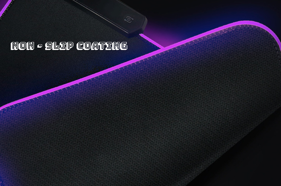 Коврик для мышки и клавиатуры большой игровой с RGB подсветкой HB2 80х30 — фото 1