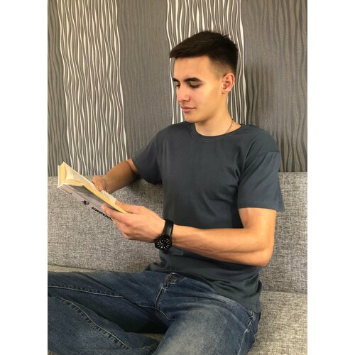 фото Футболка wellwear, размер 54, серый