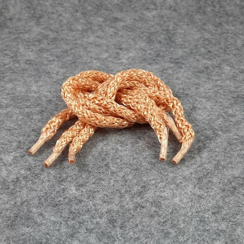 Ручка-шнур 6 мм №44 (золотистая), 35 см с пластиковыми наконечниками (100 шт)