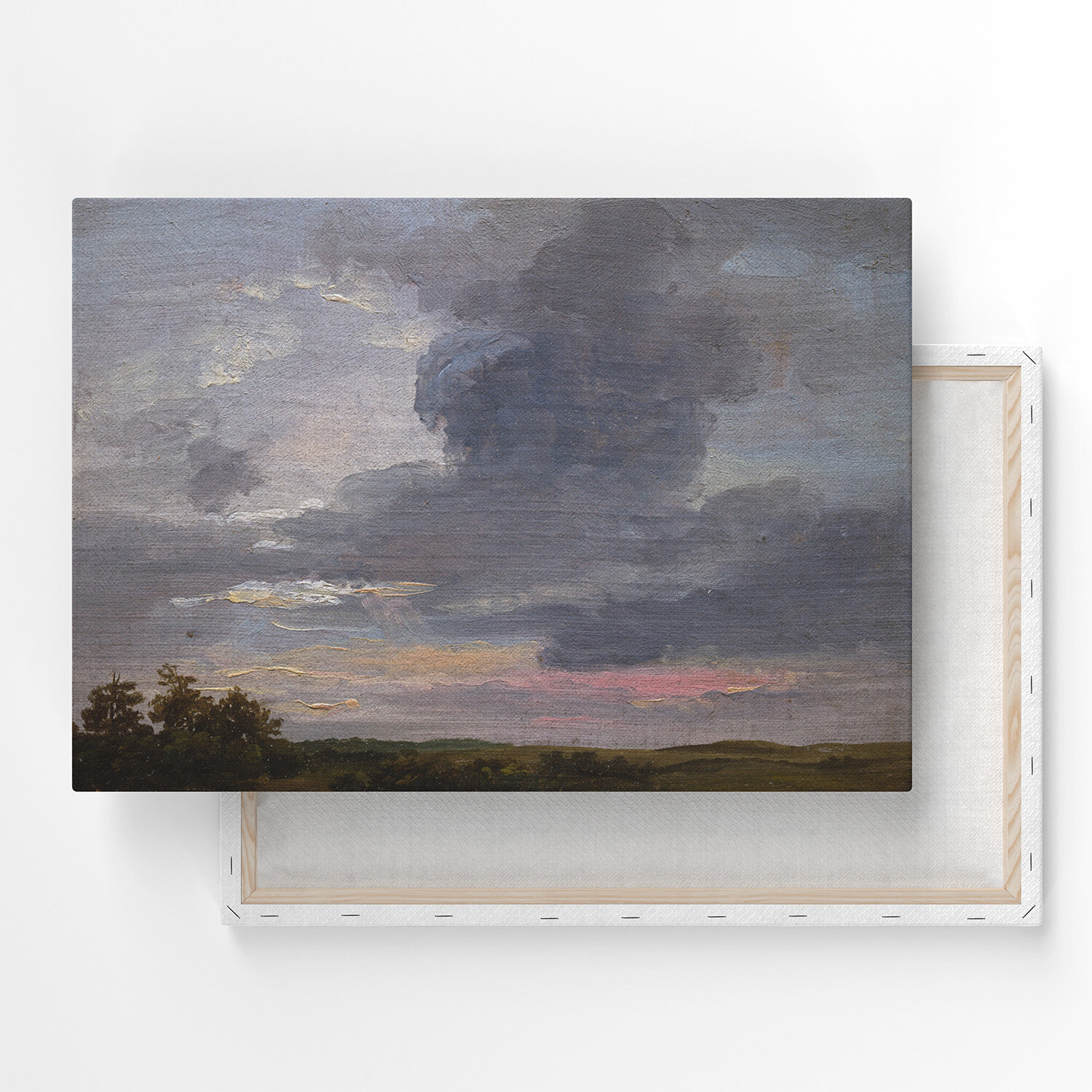 Картина на холсте, репродукция / Юхан Кристиан Даль - Cloud Study / Размер 40 x 53 см