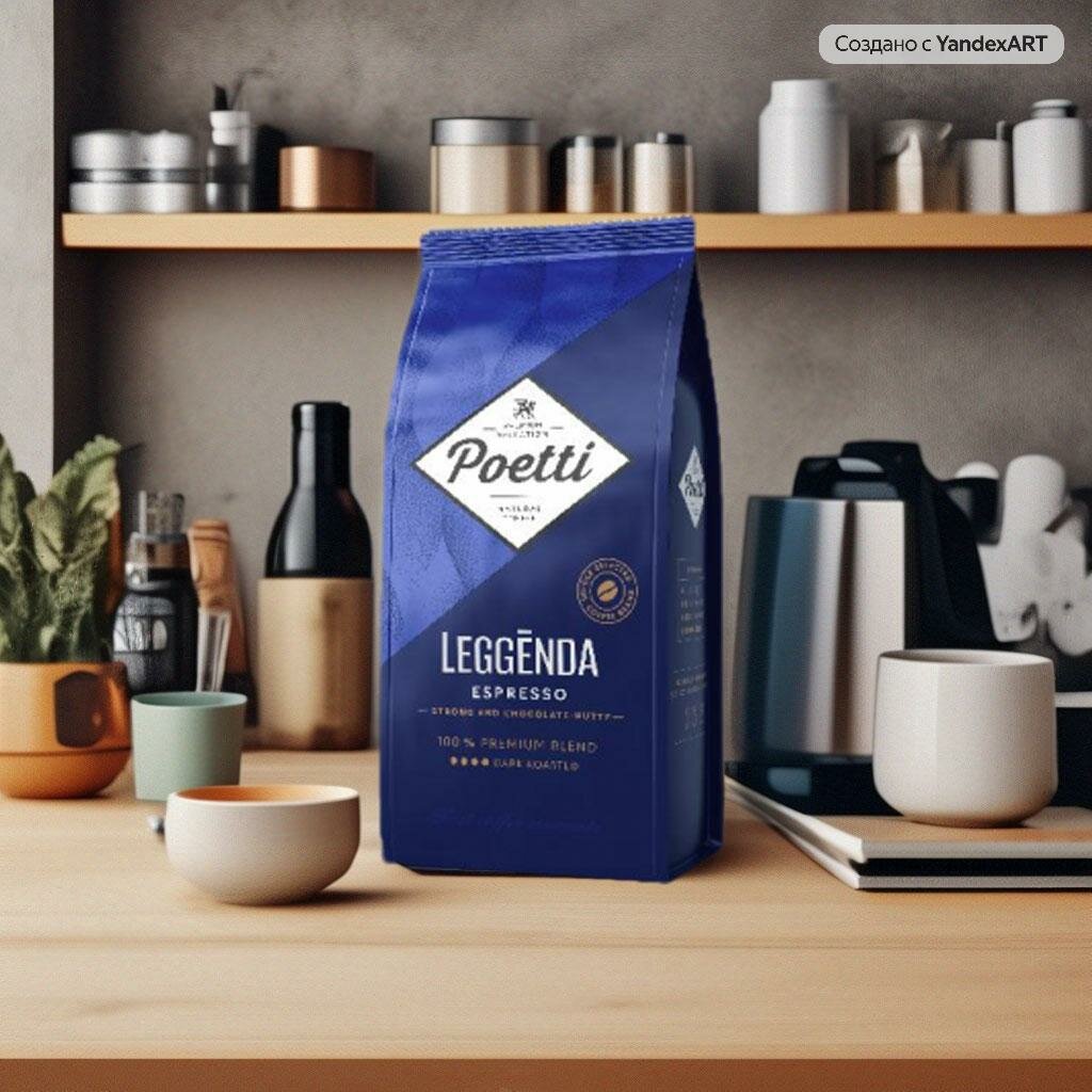 Кофе в зернах Poetti Leggenda Espresso, 1 кг