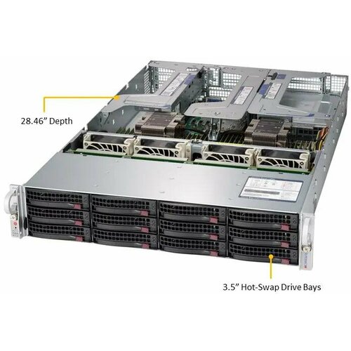 Сервер Никс sS9500/pro2U S924H2Si Xeon Silver 4210R/192 ГБ/2 x 4 Тб HDD/Aspeed AST2500