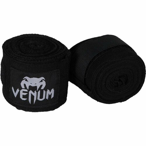 Бинты боксерские, эластичные Venum Kontact 2 шт. - Black (2.5 метра) черный, black