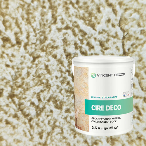 Краска декоративная лессирующая с воском Vincent Decor Cire Deco (2,5л) 51179