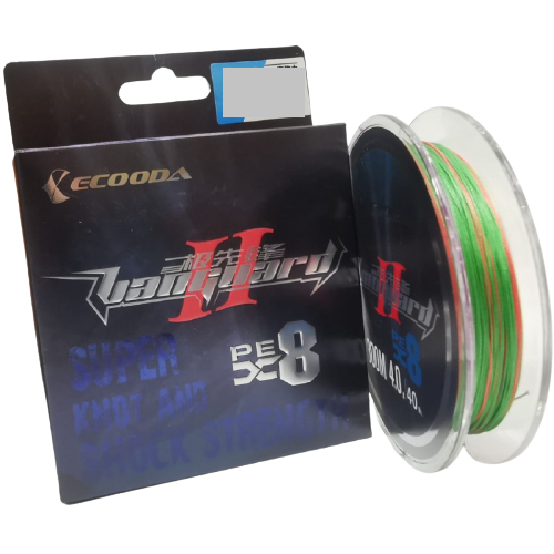 фото Ecooda, шнур vanguard ii pex8, 200м, 0.20мм, #2.0, 10кг, 22lb, мультиколор