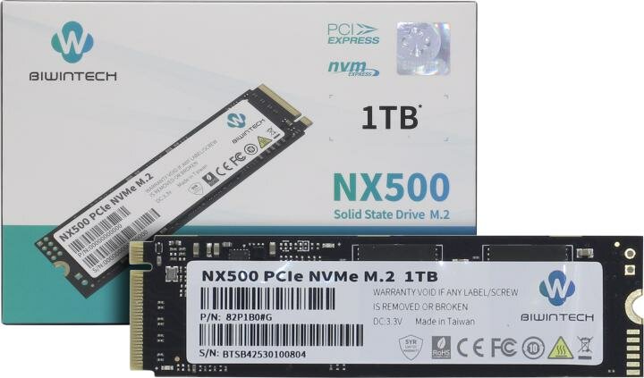 Накопитель SSD BiwinTech 1.0Tb NX500 Series (82P1B0#G) - фото №8