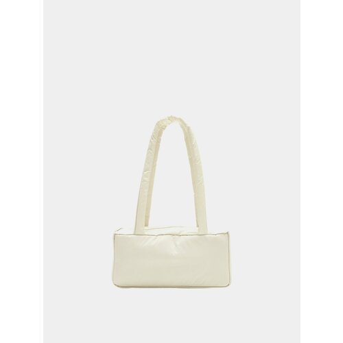Сумка AMOMENTO Padded Square Shoulder Bag, бежевый