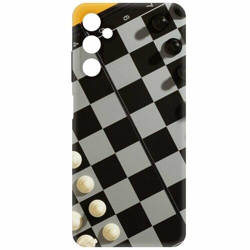 Чехол-накладка Krutoff Soft Case Шахматы для Samsung Galaxy A05s черный чехол накладка krutoff soft case мандаринки для samsung galaxy a05s черный