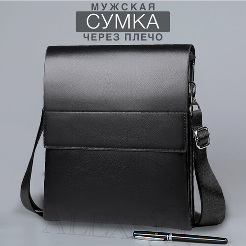 фото Сумка мессенджер alexso, черный