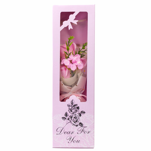 Букет из мыльных роз, подарочный набор для женщин, подарок маме, девушке, жене, на 14 февраля, на 8 марта, розовый