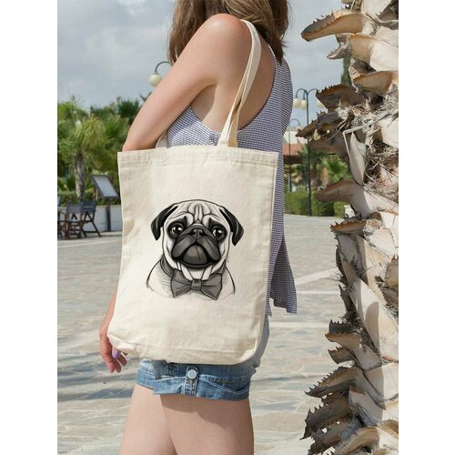 фото Сумка шоппер , фактура плетеная, белый, бежевый kotofoto76