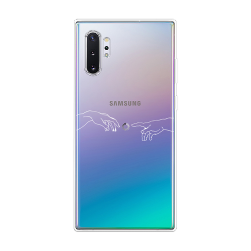 Силиконовый чехол на Samsung Galaxy Note 10 Plus / Самсунг Галакси Ноте 10 Плюс Загрузка творения, прозрачный силиконовый чехол на samsung galaxy note 10 plus самсунг галакси ноте 10 плюс черный карбон