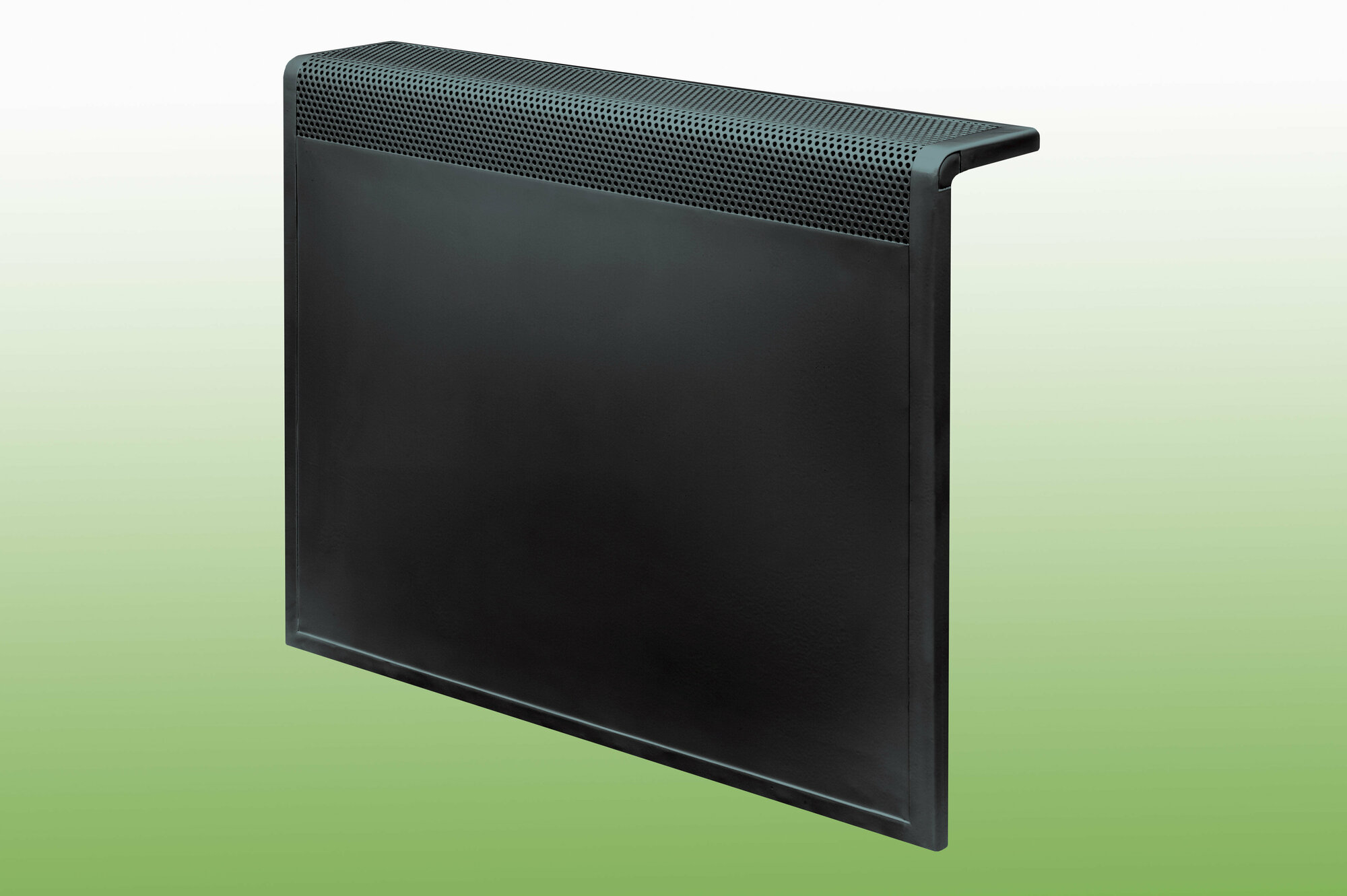 Экран для радиатора металлический 900*610*150 мм черный (RAL 9005)