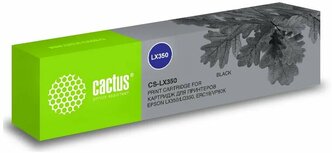 Набор картриджей матричных 4 штуки Cactus CS-LX350 черный для Epson LX350/LQ350/ERC19/VP80K