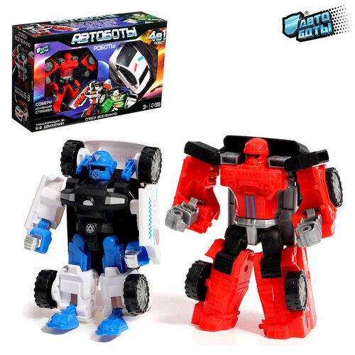 Набор роботов Автоботы 2 штуки полицейский и пожарный 1064₽