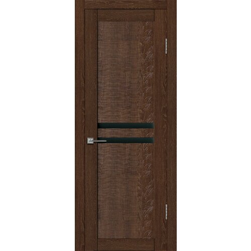 Межкомнатная дверь Агата 02-1 Коньячный Дуб 600мм, комплект