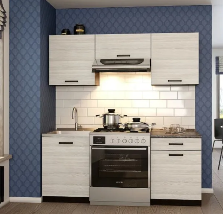 Кухонный гарнитур, кухня, готовый комплект Мальва 1,6 м Венге/Сосна Лоредо